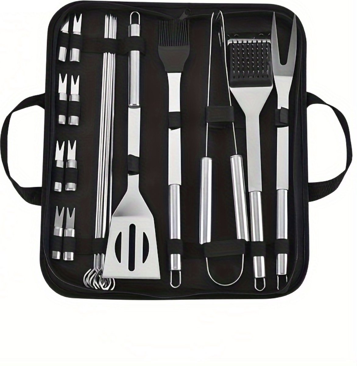 Bovista Barbeque Set - Barbecueset - Barbecue - Barbecues - BBQ - Tangenset - Vleeset - Accessoires - Zomer - 20 stuks