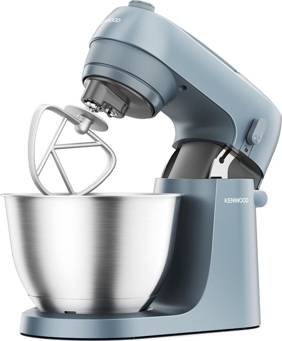 Robot culinaire Kenwood GO KZM35.000GY - Blauw - Bol mélangeur 4L - Poignée pour un déplacement facile - Robot culinaire compact - Ranger dans un placard ou un tiroir de cuisine - [pièce collection GO]