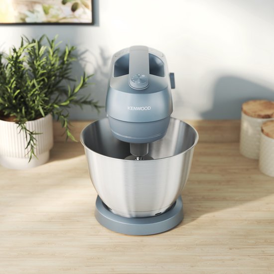 Robot culinaire Kenwood GO KZM35.000GY - Blauw - Bol mélangeur 4L - Poignée pour un déplacement facile - Robot culinaire compact - Ranger dans un placard ou un tiroir de cuisine - [pièce collection GO]
