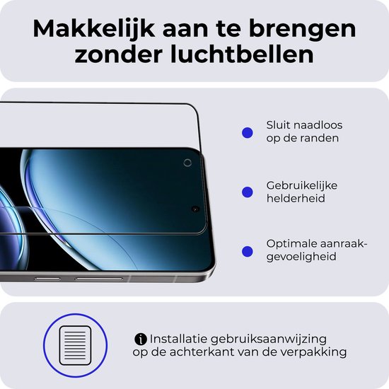 Protecteur d'écran adapté pour Oneplus Nord 4 Protecteur d'écran en Tempered Glass trempé Couverture complète - Protecteur d'écran adapté pour Oneplus Nord 4 Protecteur d'écran - 2 PACK