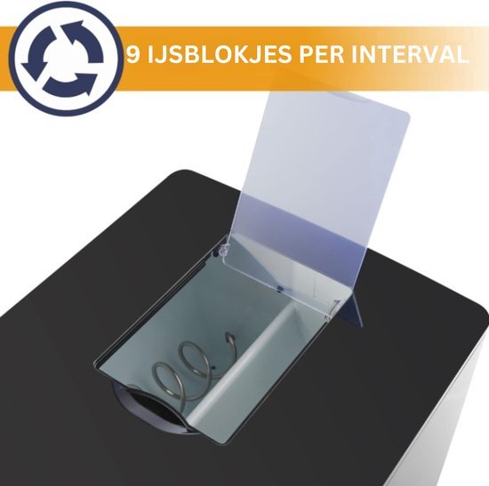 Luxe Ijsblokjesmachine - Ijsmachine Zelfvriezend - Ijsblokjesmaker - Zelfreinigend - Kristalhelder - Thuis & Horeca - Snel Klaar - Zwart van Luxe. — afbeelding 4