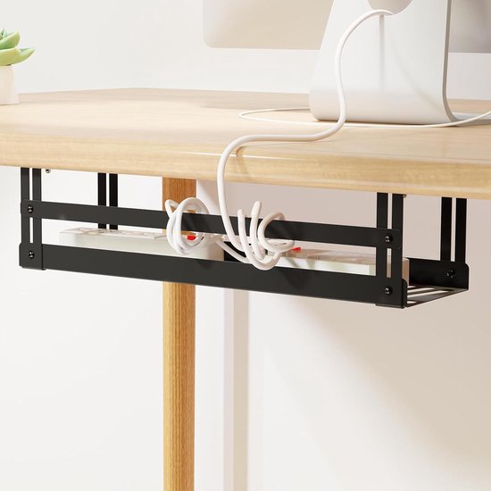 ACT Connectivity Verstelbare kabelgoot voor onder een bureau, montage