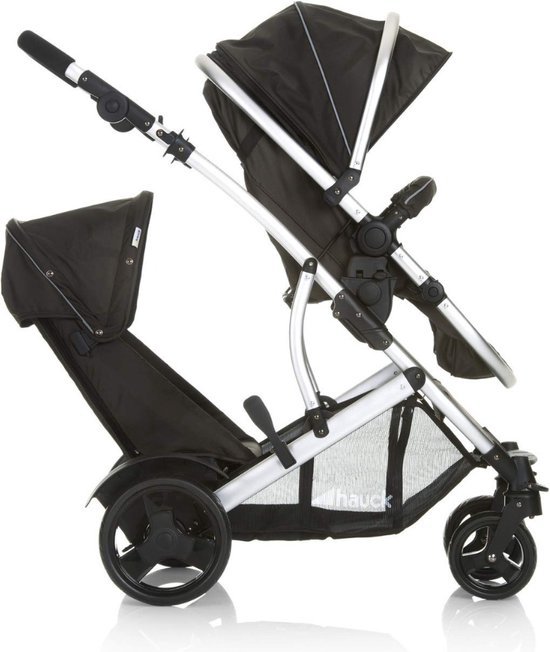 3 in 1 Kinderwagen - Duo Kinderwagen - Buggy - Wandelwagen - Plooibuggy - Geschikt voor 2 Kinderen - Maxi Cosi - Zonbescherming - Zwart — afbeelding 2