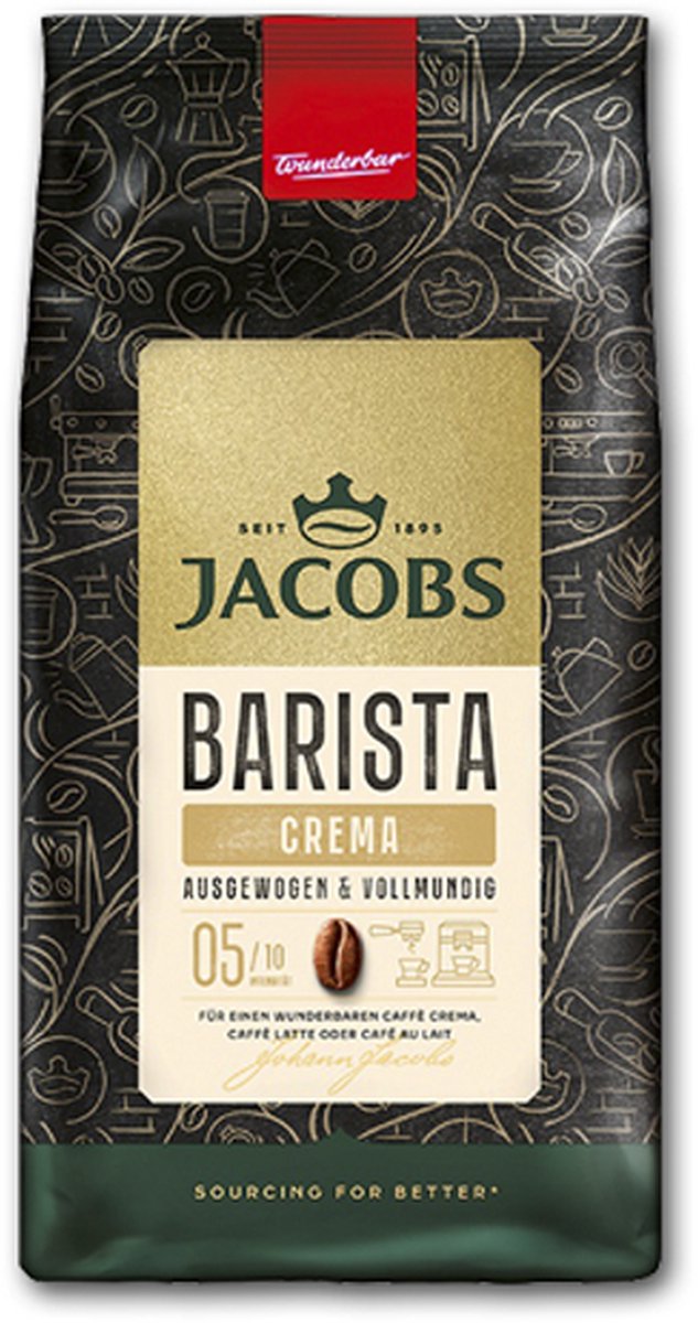 Goedkoopste Jacobs - Barista Crema Bonen - 4x 1kg