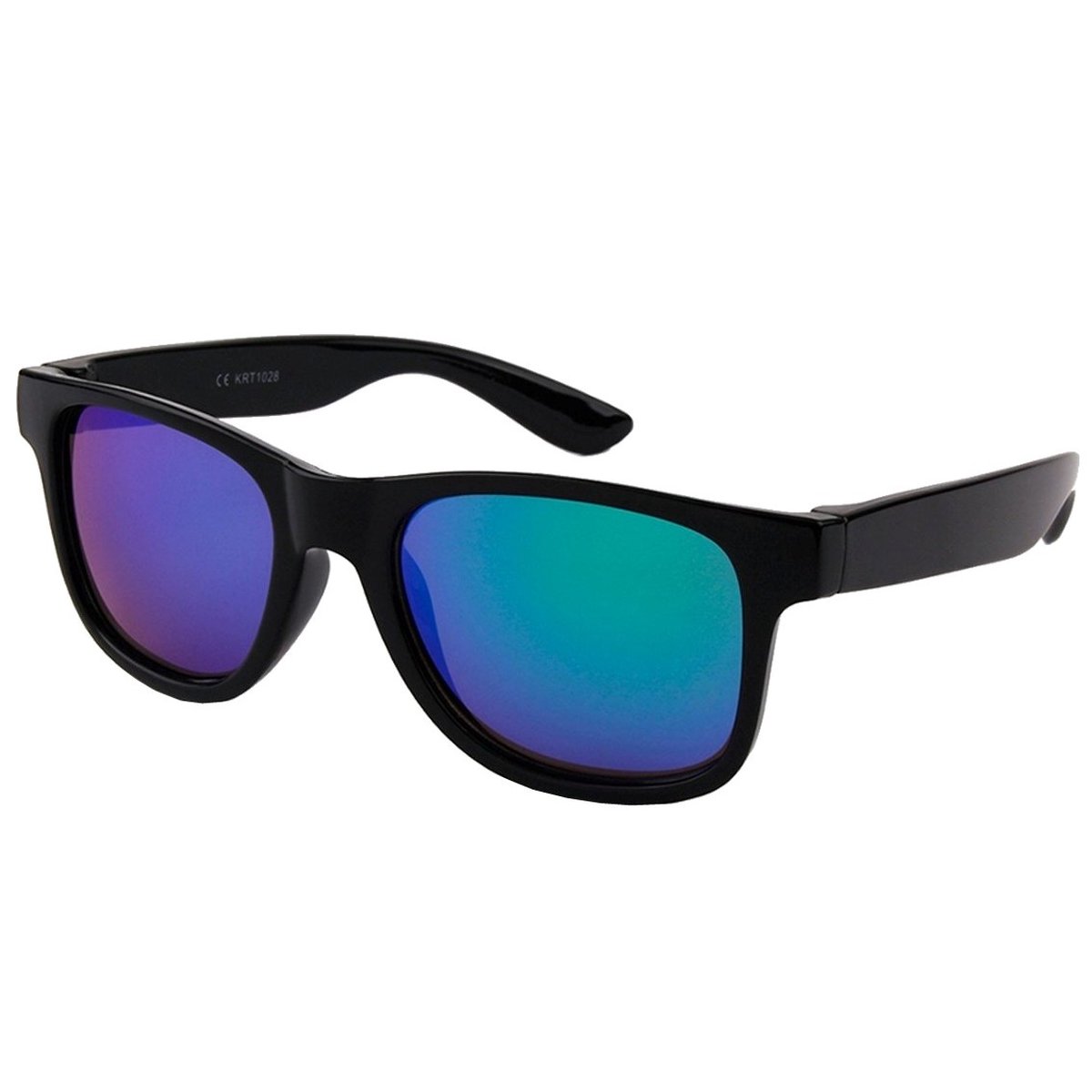 Fako Sunglasses® - Kinder Zonnebril Classic - Jongens Zonnebril - Meisjes Zonnebril - Spiegel Blauw/Groen