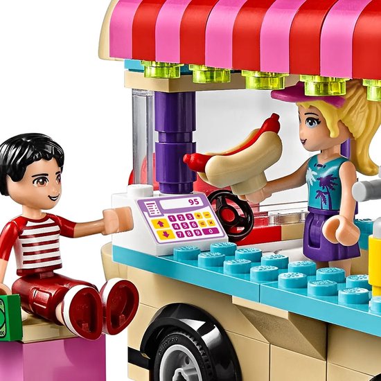 Pretpark hotdog-wagen