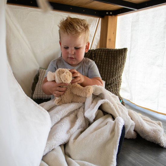 Sunny Nova Tafeltent Crème - Speeltent met ramen en deur van 100% katoen - Duurzaam en veilig speelplezier van Sunny. — afbeelding 3