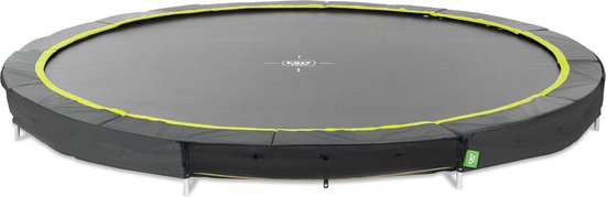 EXIT Silhouette Sporttrampoline ø427cm - Inground - Ingraaftrampoline - Rond - Voor Kinderen - Zwart