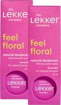 The Lekker Company deodorant crème lavendel duoverpakking