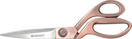 Westcott 17196 8-inch roestvrij staal gouden schaar voor kantoor en thuis
