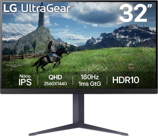 LG 32GS85QX-B computer monitor 81,3 cm (32") 2560 x 1440 Pixels Zwart