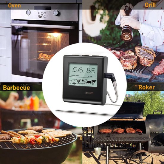 IP67 waterdichte vleesthermometer, ± 0,5 °C, nauwkeurige