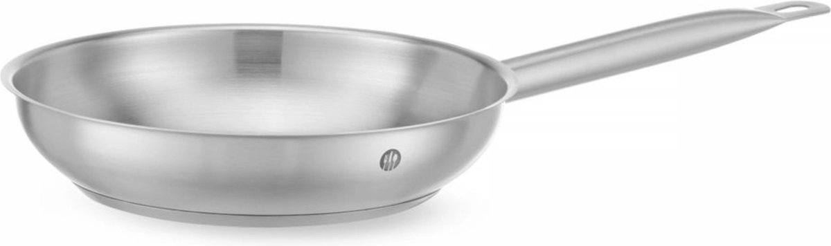 Hendi Koekenpan 24cm - Kitchen Line - RVS - Professionele Koekenpan Inductie - 1,9 Liter - Ø24x(H)4,5cm