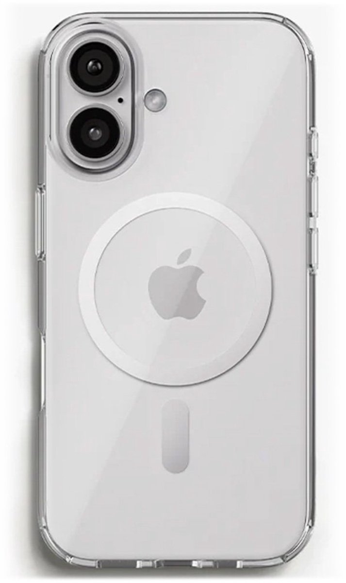 Woodcessories Backcase hoesje geschikt voor iPhone 16 - Transparant - TPU (Zacht)