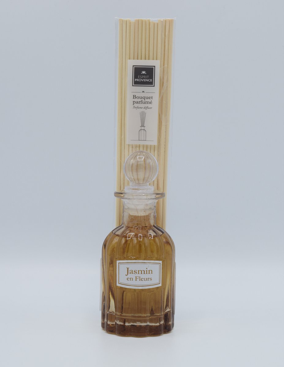 Geurstokjes jasmijn 100 ml - retro fles - Esprit Provence