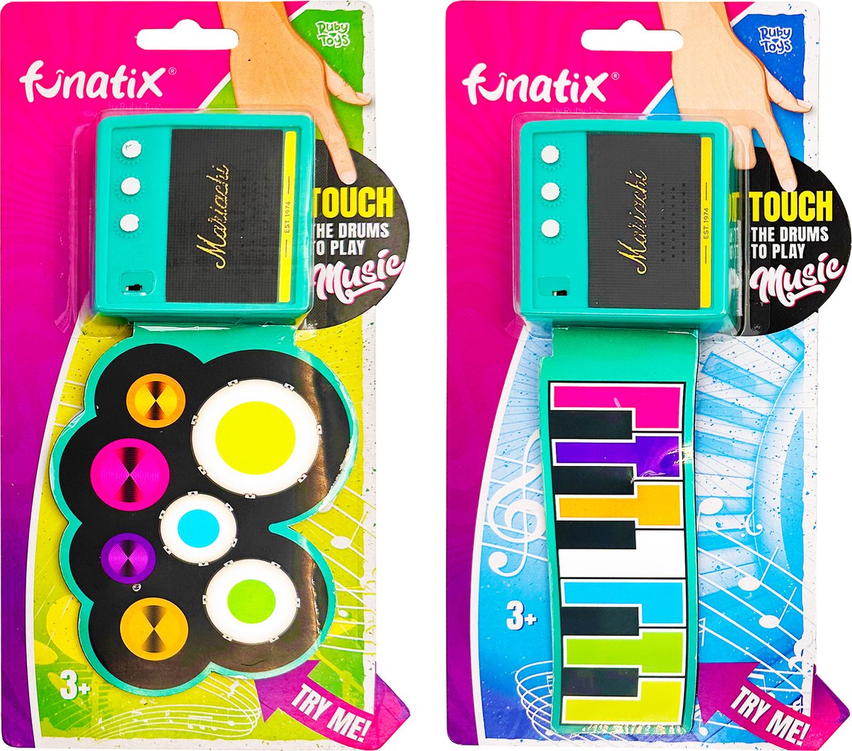 FUNATIX - platte mini drum of piano verkoop per stuk