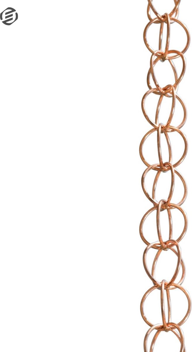 Equivera Regenketting voor Buiten Watervaleffect RVS Ketting Regenvanger Balkondecoratie