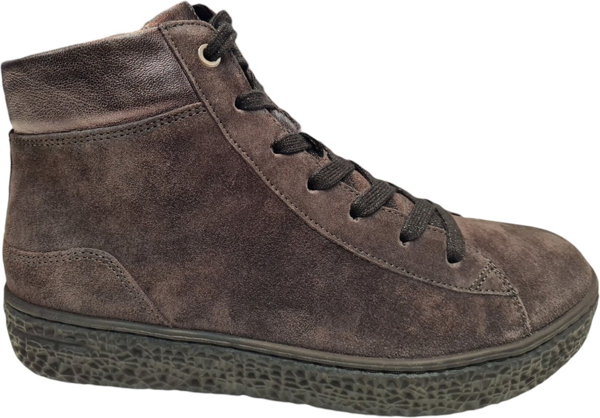 Hartjes Combi Mid H Sneaker Sneakers - Suède - Dames - Bruin - Maat 39