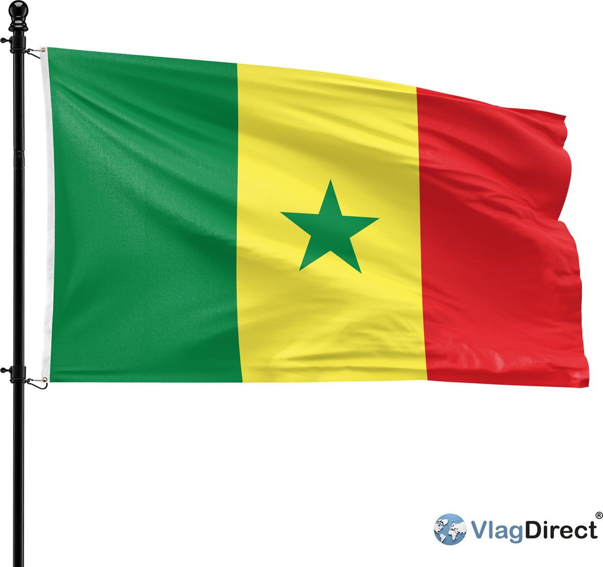 VlagDirect - Senegalese vlag - Senegal vlag - 90 x 150 cm.