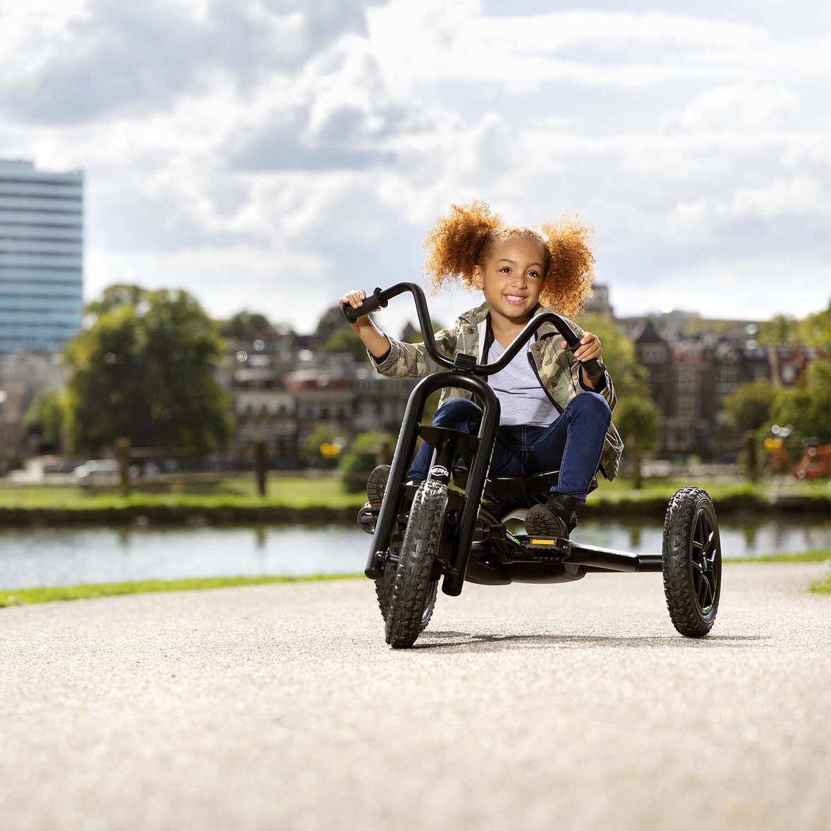 BERG Choppy Neo Skelter - Skelter met 3 wielen - 3+ Jaar - All Terrain Luchtbanden - Triker - Zwart/Groen — afbeelding 6
