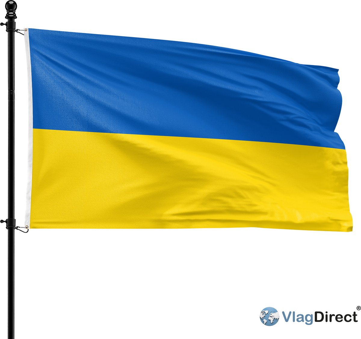 VlagDirect - Oekraïense vlag - Oekraïne vlag - 90 x 150 cm.