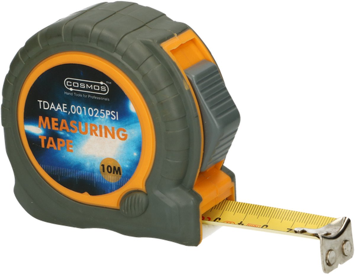 Cosmos meetlint - rolmaat 10 m - met magnetische haak - per stuk