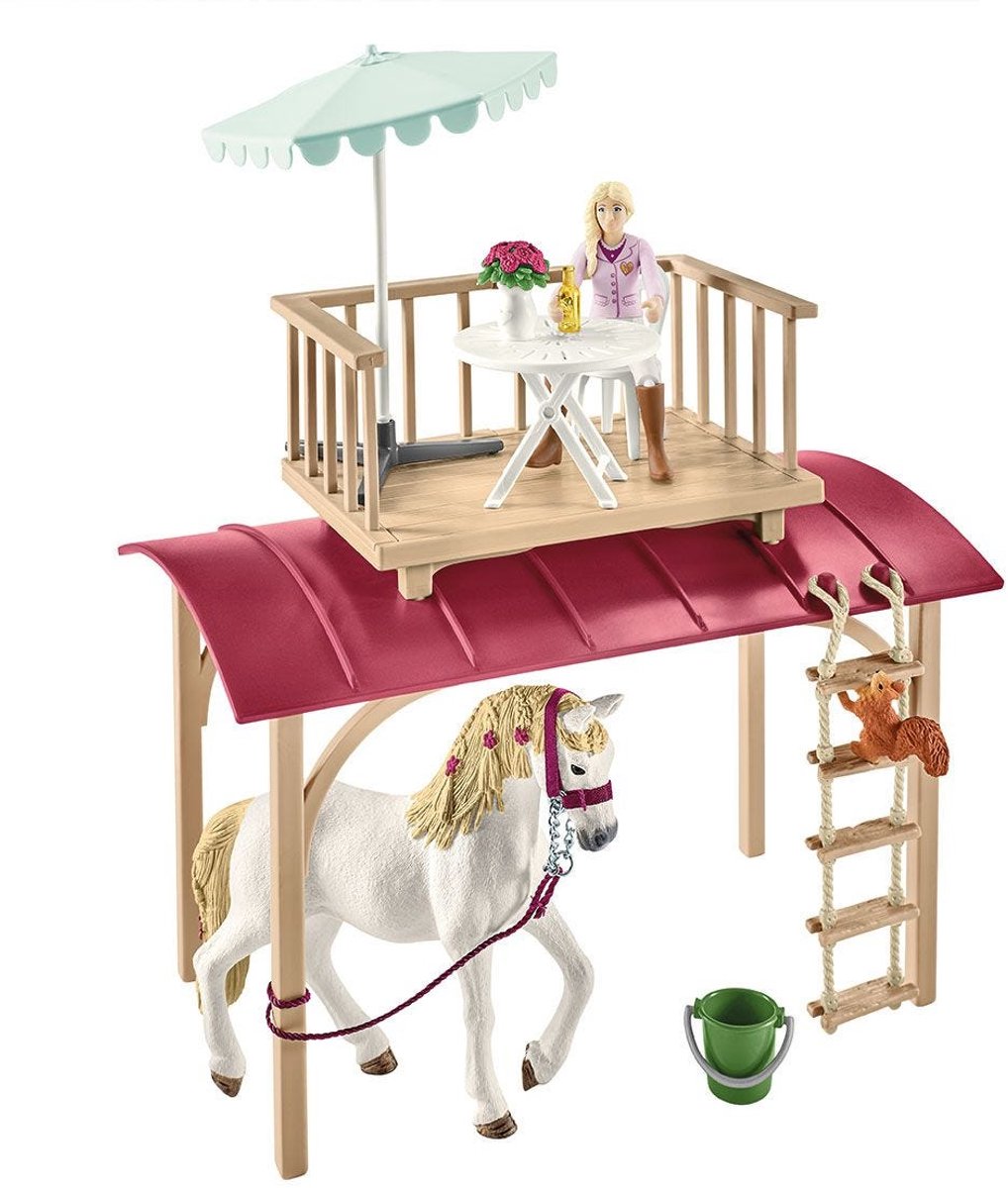 schleich HORSE CLUB - Woonwagen voor geheime club-bijeenkomsten - Kinderspeelgoed voor Jongens en Meisjes - 5 tot 12 jaar - 42593 — afbeelding 3