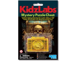 4M IQ Puzzel - Kraak De Geheime Schatkist - Wetenschap en Spel - Breinbrekers - KidzLabs - 5+