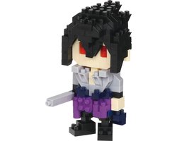 Bandai - Nanoblock - Sasuke Uchiha - Naruto Shippuden - Mini Brick figuur - Bouwset - Pixel Manga figuur Bouwpakket - NBCC135