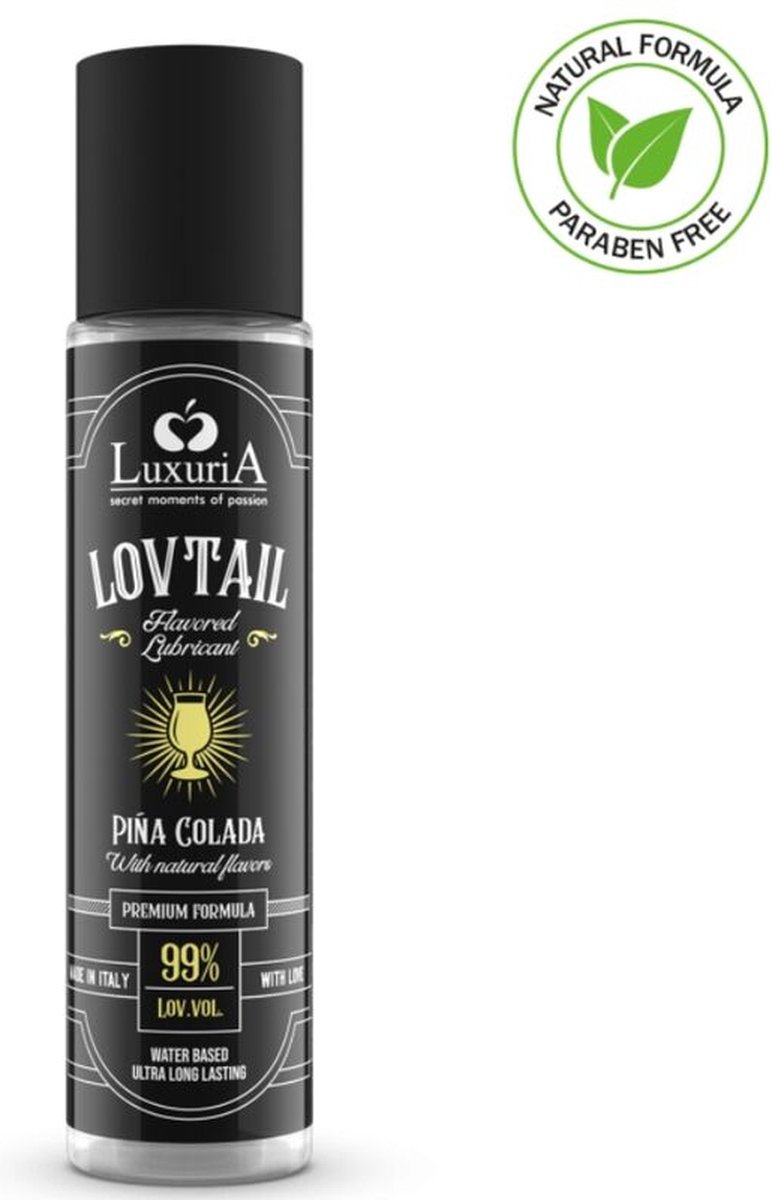 Goedkoopste INTIMATELINE - LUXURIA WATERBASIS LOVTAIL GLIJMIDDEL PIÑA COLADA 60 ML | GLIJMIDDEL | WATERBASIS GLIJMIDDEL