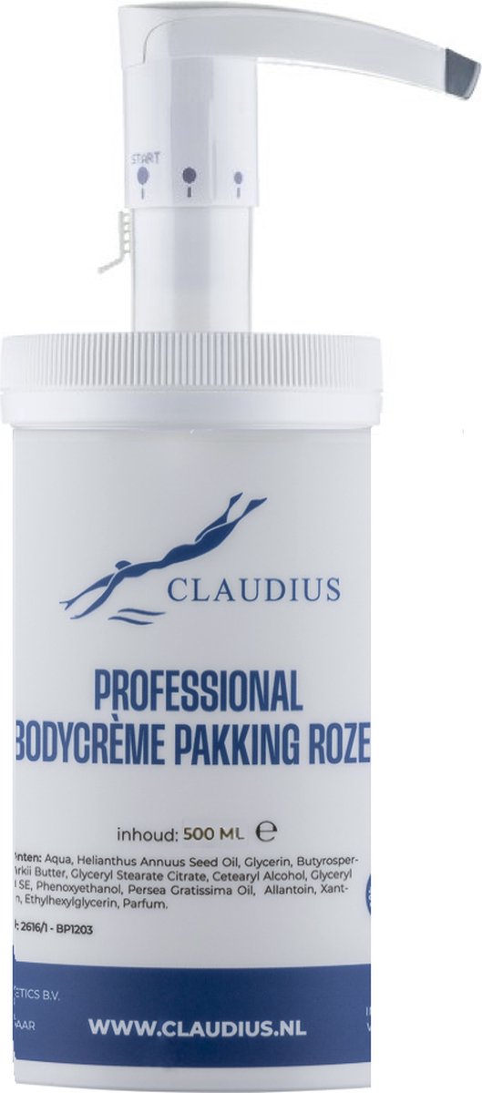 Goedkoopste Professional Bodycrème Pakking Rozen - 500 ml - in handige salonverpakking