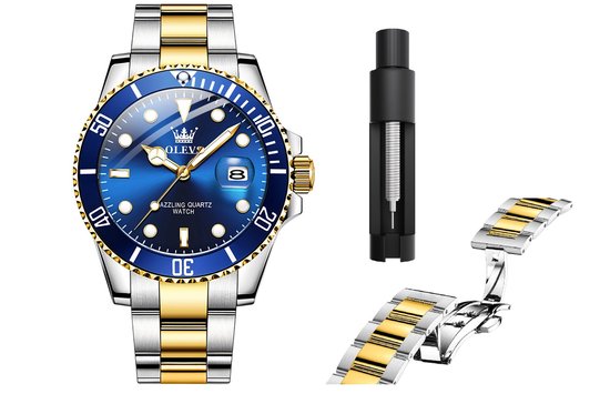 OLEVS Horloge voor mannen Heren horloge Roestvrij Staal