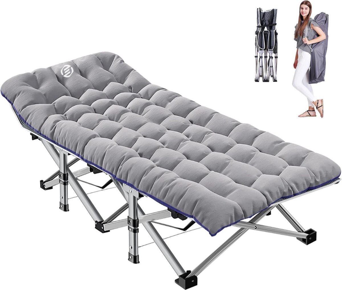 Equivera Veldbed - Kampeerbed - Veldbedden - Veldbed Kamperen - Kampeermatras