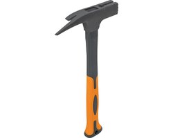Bradas Lathamer – 600 g Kop – 34 cm – Fiberglas Handvat – Antislip Greep – Magnetische Spijkerhouder