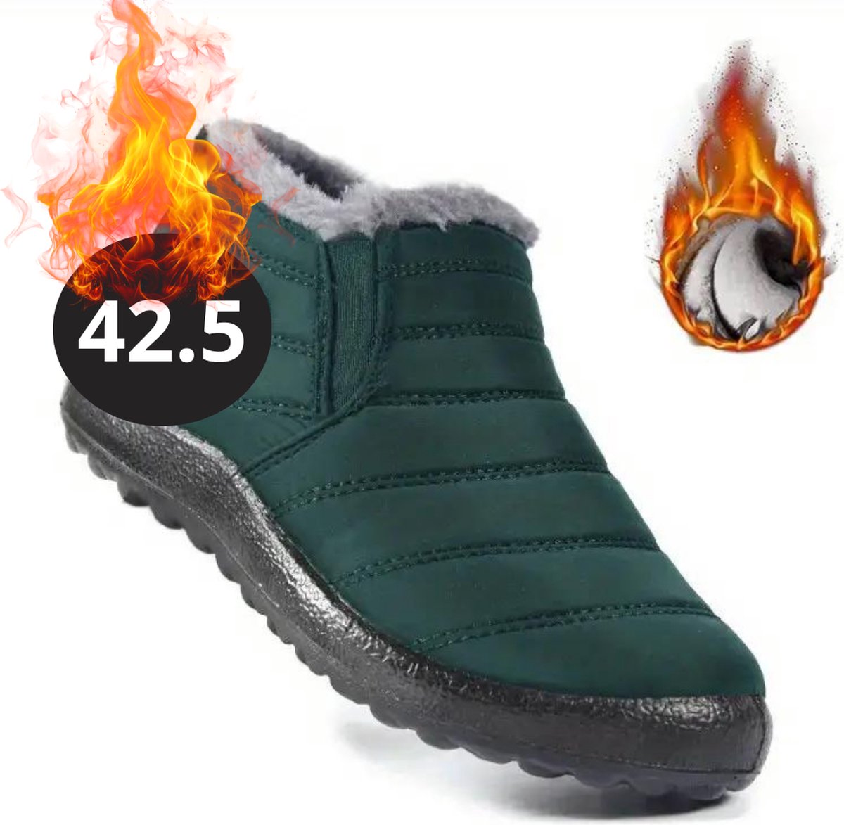 Bovista Snowboots Sneeuwschoenen Sneeuwboots Dames Wintersport Ski Skischoenen Donker 42.5 Laag Groen
