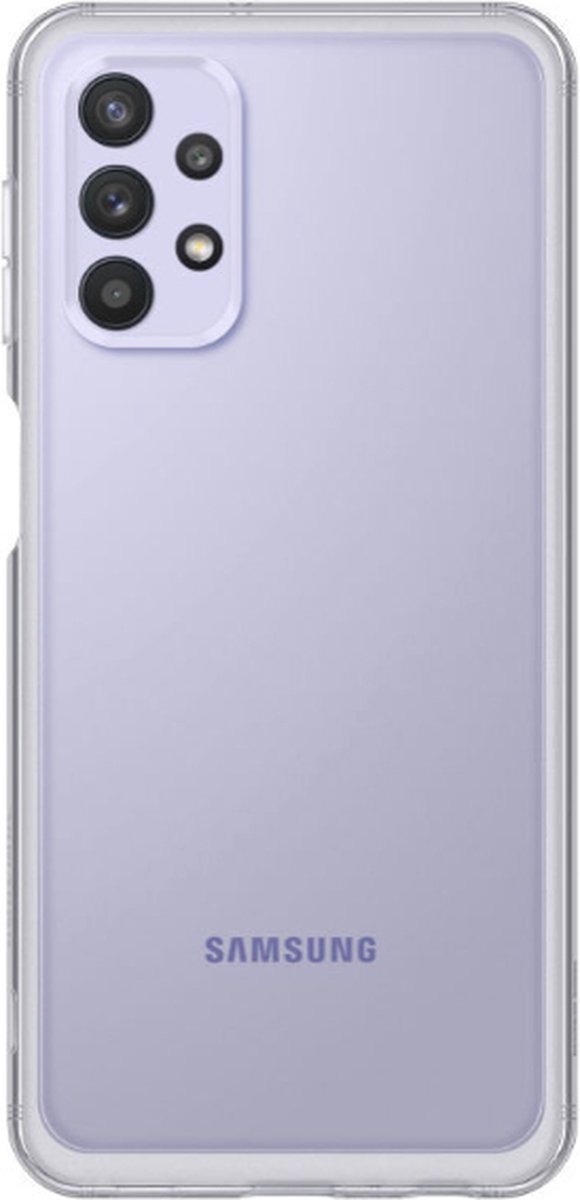 Telefoonhoesje geschikt voor Samsung Galaxy A32 hoesje siliconen - backcover - optimale bescherming - Transparant