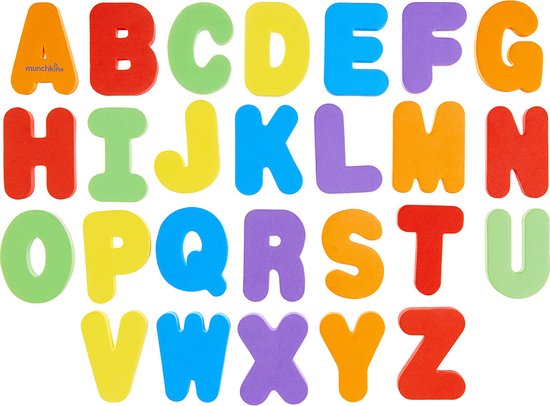 Munchkin Badletters & Nummers 36 Letters en Getallen voor in Bad! - Bad Foam Speelgoed - Badspeelgoed voor Jongens en Meisjes - Leerrijk voor Kinderen! - Vanaf 24 Maanden