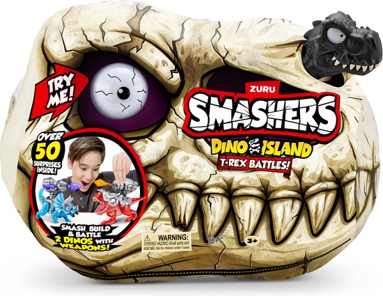 « Smashers Dino Island T- Rex Battles (Zwart/ Oranje) » par ZURU