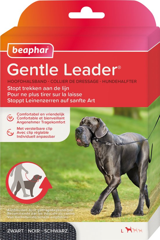 Beaphar Gentle Leader - Zwart - 54 cm - Grote Honden