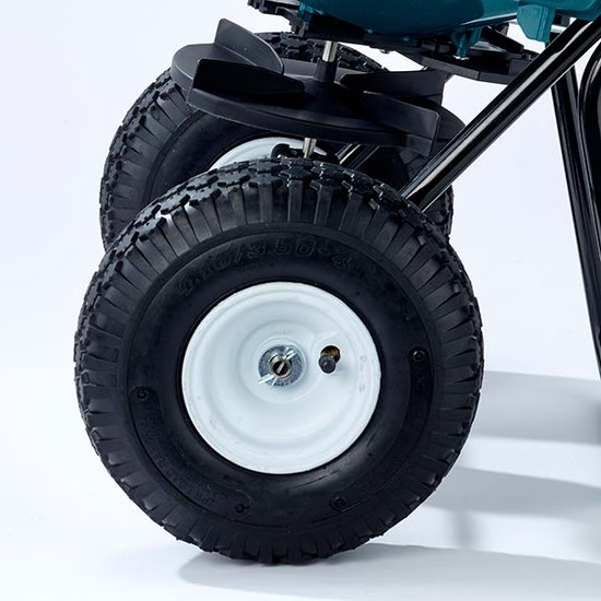 Strooiwagen voor zout 30 liter - Voor strooizout - Kunstmest - Zaad - 11 kg - PVC zoutbak van Kinzo Garden — afbeelding 4