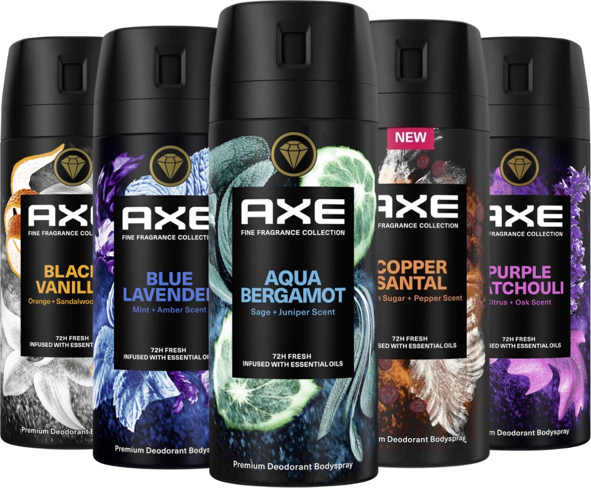 Axe Fine Fragrance - Geschenkset - 5 Stuks - Voordeelverpakking