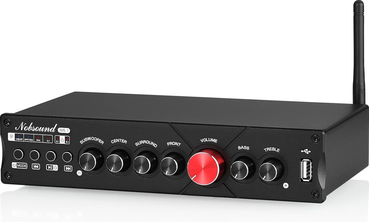 Nobsound M5.1 HiFi 5.1CH Bluetooth デジタルアンプ USB COAX OPT ホーム シアター アンプ L Review and Testing Nobsound M5.1 Channel Amplifier w⁄Bluetooth COAX⁄OPT⁄USB  Home Subwoofer Power Amp