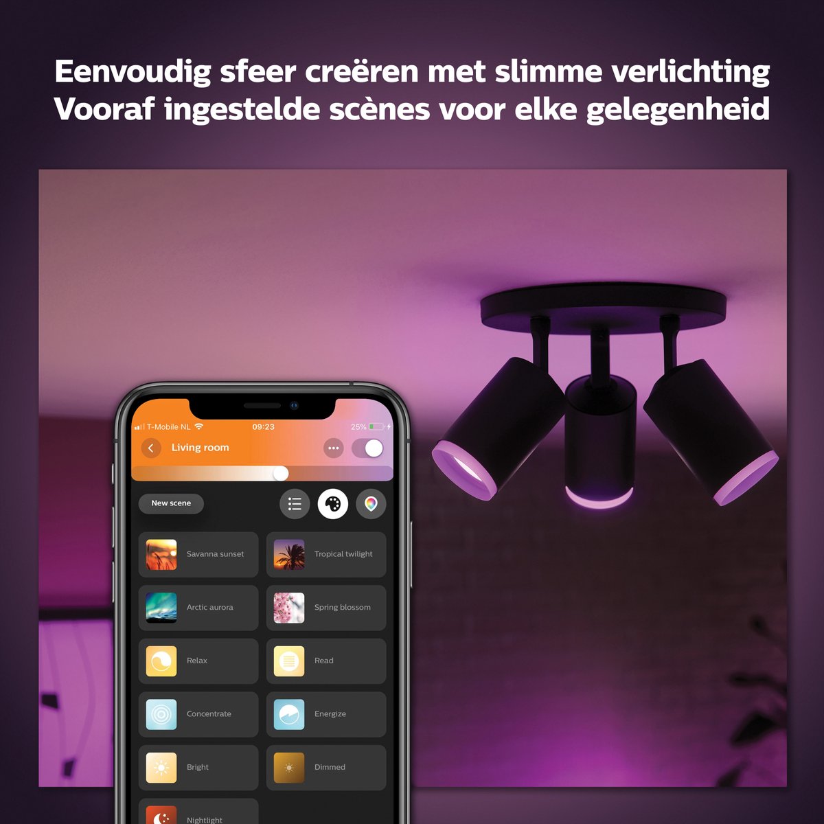 Philips Hue Fugato opbouwspot - wit en gekleurd licht - 3-spots - zwart — afbeelding 3