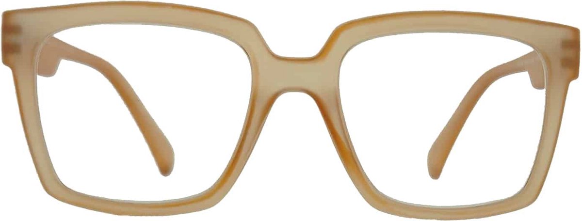 Noci Eyewear KCO031 leesbril Remo - Groot montuur - Matt caramel - incl. opbergpouch