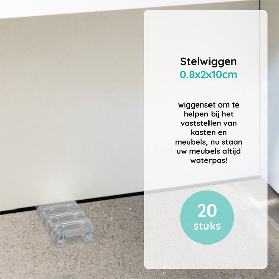 Sixfolo 60 stuks meubelwiggen, kunststof wiggen voor meubels, nivelleringswiggen met geïntegreerde breekpunten, tafelwiggen voor deuren, ramen, schuren, tafels Sixfolo 60 stuks meubelwiggen, kunststof wiggen voor meubels, nivelleringswiggen met geïntegreerde breekpunten, tafelwiggen voor deuren, ramen, schuren, tafels