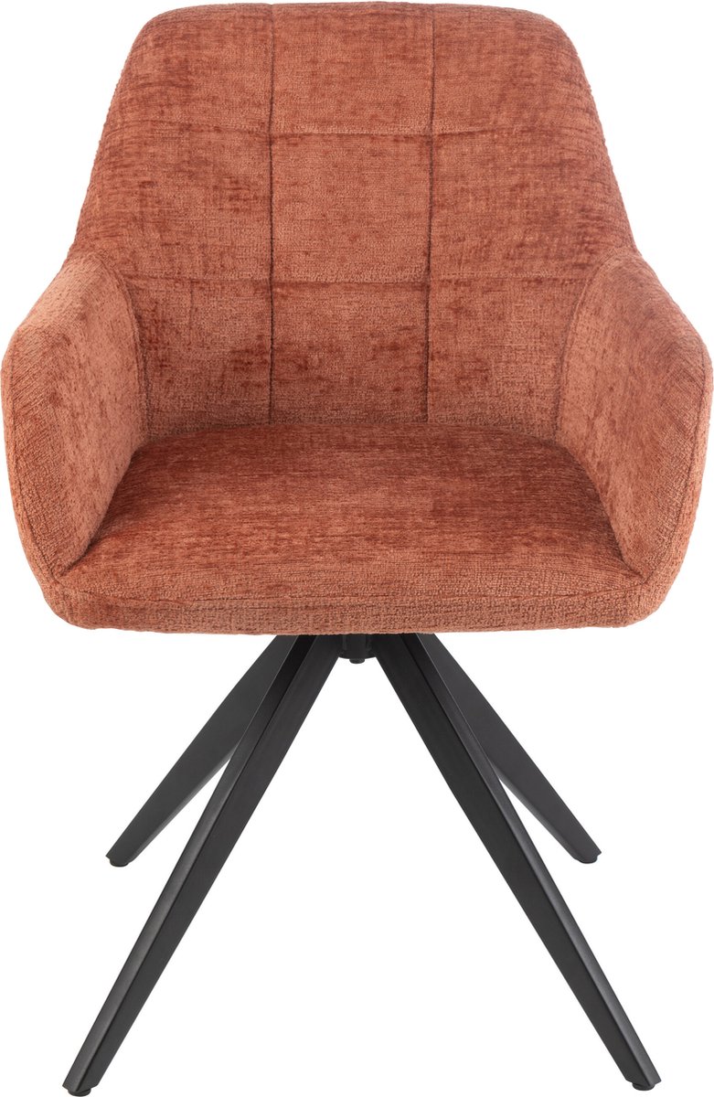 J-Line stoel Louna - ijzer/acryl - perzik Oranje