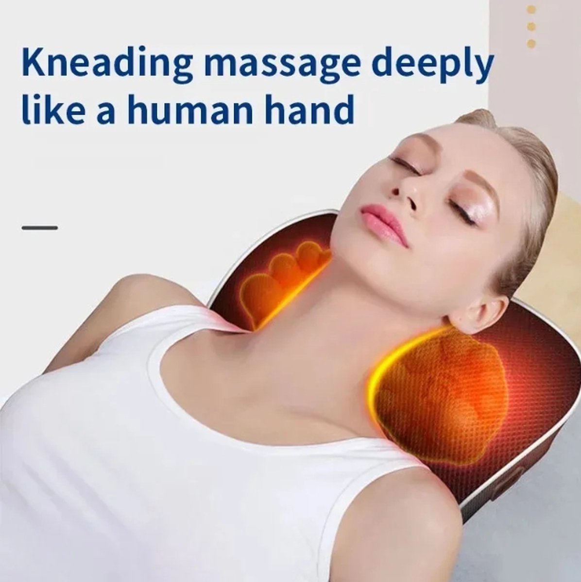 MassageMoods - Shiatsu -Massage Stoel - Massage Kussen - Massage Apparaat - Rugmassage - Rugkussen - Hoofdmassage - Nekmassage - Halsmassage - Voetmassage – foto 5