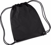 Scoby - Gymtas - Sporttas voor Kinderen - Drawstring Bag - Festivals, School, en Sport - 12L - Zwart - One Size