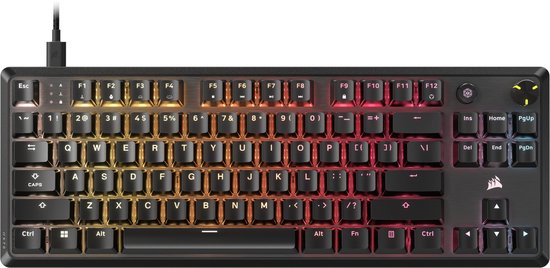 Corsair K70 CORE TKL - Mechanisch Gaming Toetsenbord - QWERTY - RGB LED - MLX Red Switch - Zwart