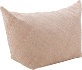 vtwonen Bean Bag - Poef - Zitzak Volwassenen - Donkerbeige - Suede - 92x38x54cm